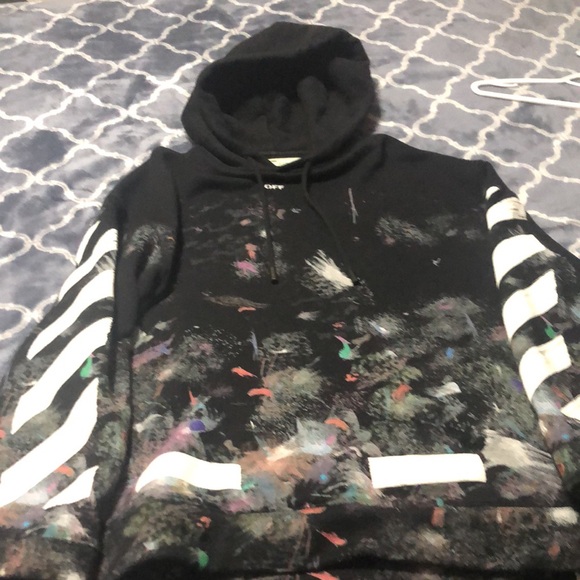 Off-White galaxy brush pullover hoodie - Picture 2 of 8